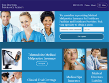 Tablet Screenshot of doctorsagency.com